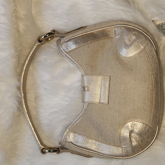 STIART WEITZMAN GOLD SHOULDER BAG - Picture 6 of 13